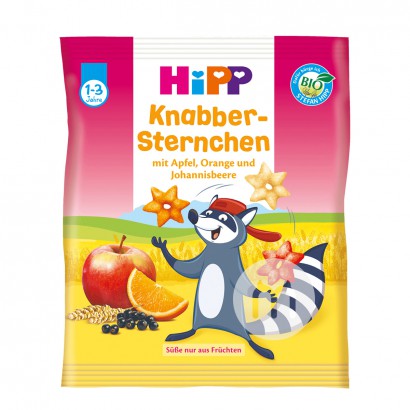 【4개】 HiPP 독일유기적인별바삭한쌀크래커퍼프다양한과일맛해외버전