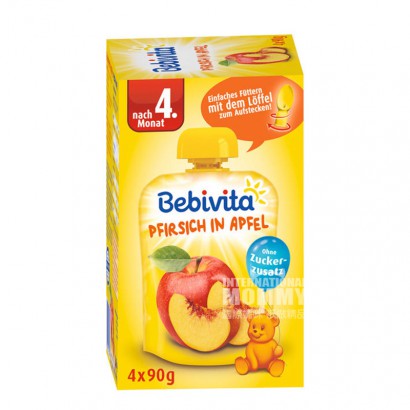 Bebivita 독일복숭아사과사과베이킹 4 개월이상 360 g 해외버전