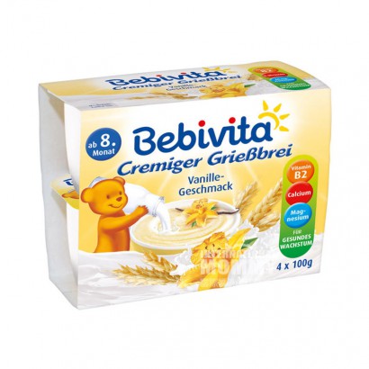 [2 장] Bebivita 독일요구르트허브곡물반죽과일컵 8 개월이상해외버전
