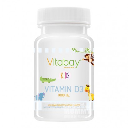 Vitabay 독일 Vitabay 어린이비타민 D3 씹을수있는정제 120 정해외버전