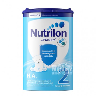 Nutrilon 네덜란드 H.A. 약하게가수분해된항알레르기분유 2 단계 * 해외 3 캔