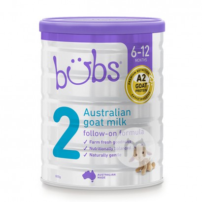 Bubs 호주영아용산양분유 2 단계 (6-12 개월) 800g * 6 캔호주현지표준