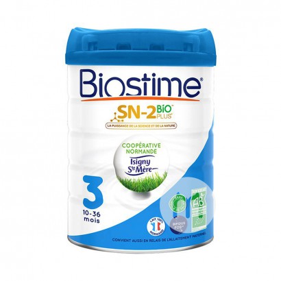 Biostime 프랑스유기농베이비밀크파우더 3 단계 800g * 6 캔프랑스어버전