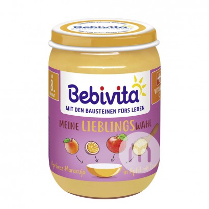 Bebivita 독일8 개월이상살구열정과일사과양질의거친밀가루 * 6 해외버전