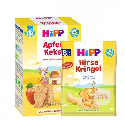 [4 개] HiPP 독일유기농기장타코 * 2 + 유기농통밀비스킷사과맛 * 2 해외버전