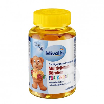 【2종】 Mivolis 독일 Bear 종합비타민구미해외판