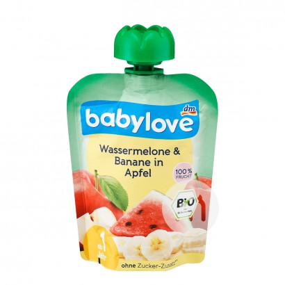 Babylove 독일유기농사과수박바나나퓨레 1 세이상 * 6 해...