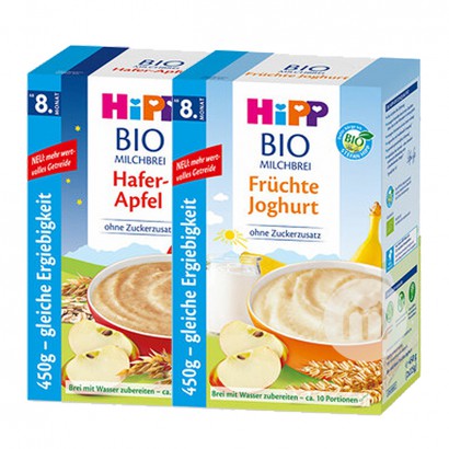 [2 팩] HiPP 독일유기농오트밀애플굿나잇쌀가루 + 유기농과일...