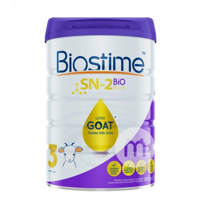 Biostime 호주골드팩베이비산양분유 3 단계 800g * 3...