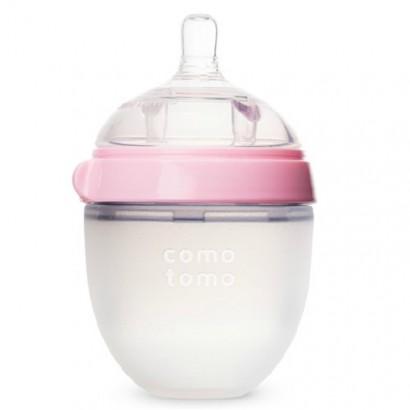 Comotomo 미국의료용실리콘우유병,핑크독립팩 150ml,0-3 개월해외버전