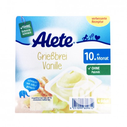 Nestle 독일 Alete 시리즈굵은밀가루바닐라우유컵 400 g 해외버전