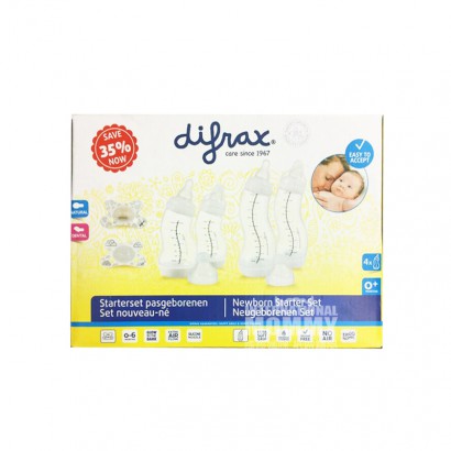 Difrax 네덜란드공기조절 S 형젖병신생아 6개해외판세트