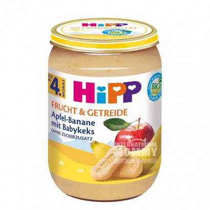 【4개】 HiPP 독일유기사과바나나건빵진흙해외버전