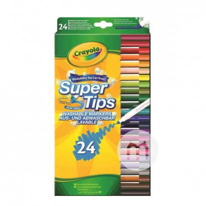 Crayola 미국사람아이들의빨수있는수채화펜 24 색해외판