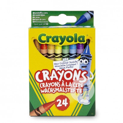 Crayola 미국사람어린이용컬러크레용세트 24 색해외버전