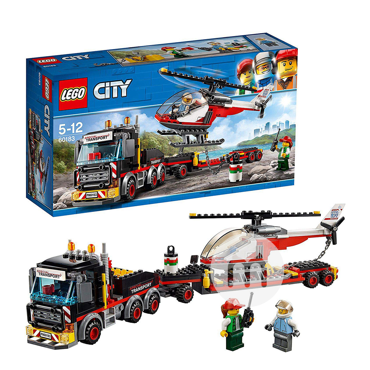 LEGO 덴마크시티시리즈중형헬리콥터운송업체 60183 해외판