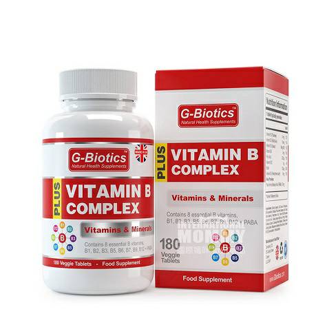 G Biotics 영국멀티비타민 B 정제 180 캡슐해외판