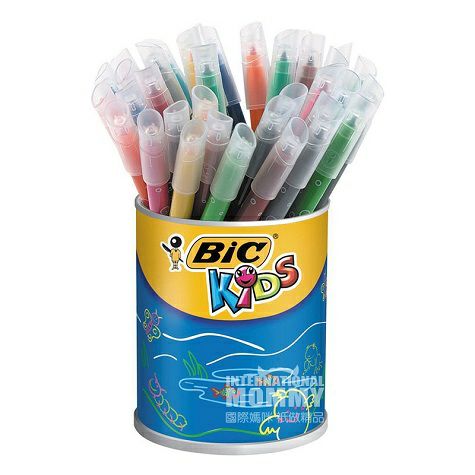 BIC KIDS 프랑스어무독성및몰취미한아기낙서 36 색수채화펜해외버전