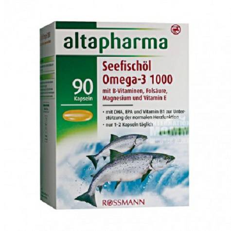 Altapharma 독일 Altapharma Omega 3 심해어유 Softgel 해외버전