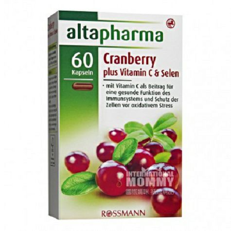 Altapharma 독일 Altapharma 크랜베리+ 비타민 C + 셀레늄캡슐해외버전