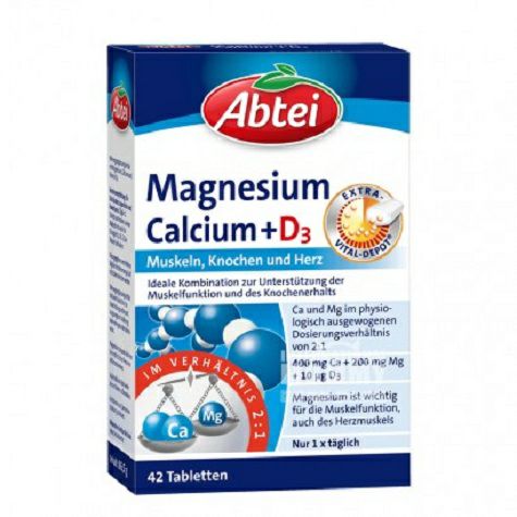 Abtei 독일 Abtei 비타민 D 3 + 칼슘마그네슘뼈를지키...