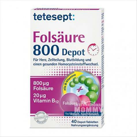 Tetesept 독일 Tetesept 엽산 800+ 비타민 B ...