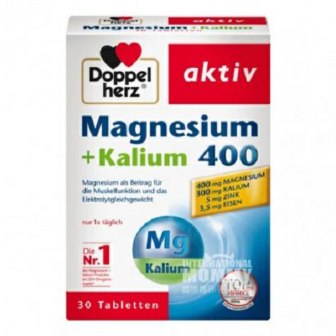 Doppelherz 독일마그네슘 + 칼륨은근골격기능활력정제해외버...