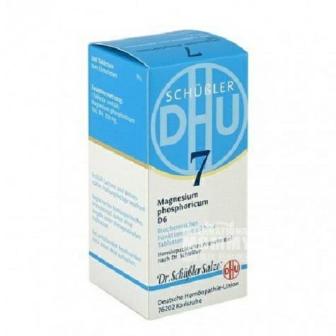 DHU 독일 DHU 마그네슘인산 D6 No. 7은뇌척추근육신경및간 200 정제해외버전을보호합니다