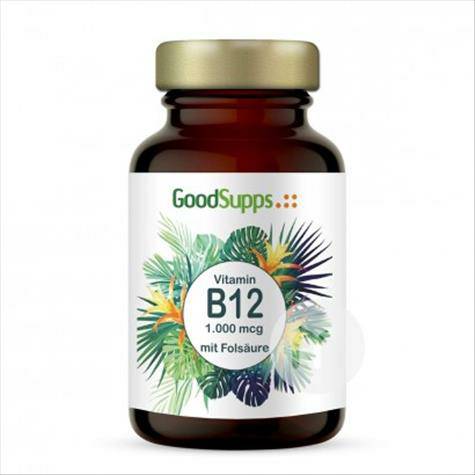 GoodSupps 독일비타민 B12 + 엽산캡슐 180 해외판