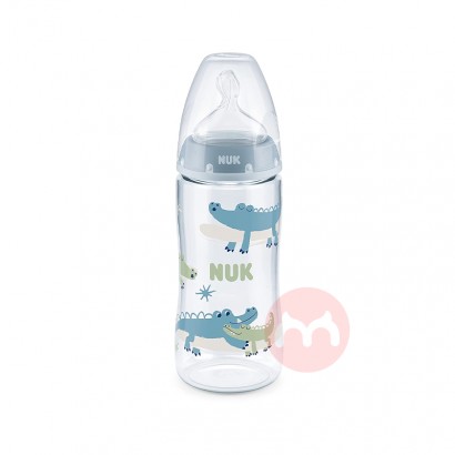 NUK 독일 NUK 와이드 마우스 배앓이 방지 아기 젖병 300ml 블루 6-18개월 오리지널 해외 현지판