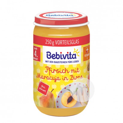 Bebivita 독일복숭아배백향과감탕 4 개월이상해외버전