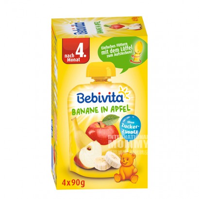 Bebivita 독일바나나사과퓨레 4 개월이상 360g 해외버전을빠는및빠는