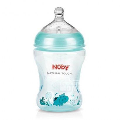 Nuby 미국내추럴밀크센서광구 PP 젖병 240 ml 0 개월이상해외버전