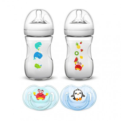 PHILIPS AVENT 영국광구경자연원생해양의꿈 PP 젖병입문 4 건 0 - 6 개월해외버전