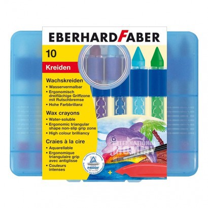 EBERHARD FABER독일10 색수용성슬라이딩슬리브어린이용크레용해외판