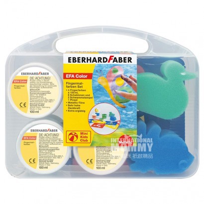 EBERHARD FABER 독일 4 색어린이용핑거페인트슬리브케이스액세서리해외판