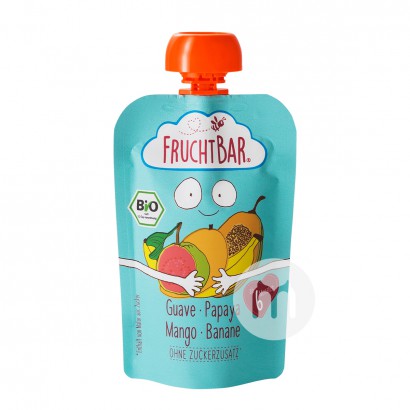 FRUCHTBAR 독일유기농구아바파파야망고바나나과일퓨레 6 개월이상흡수및흡수 100g * 8 해외버전