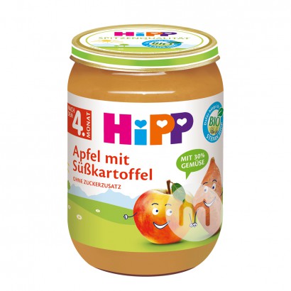 [4 개] HiPP 독일유기농사과고구마페이스트 4 개월이상해외판