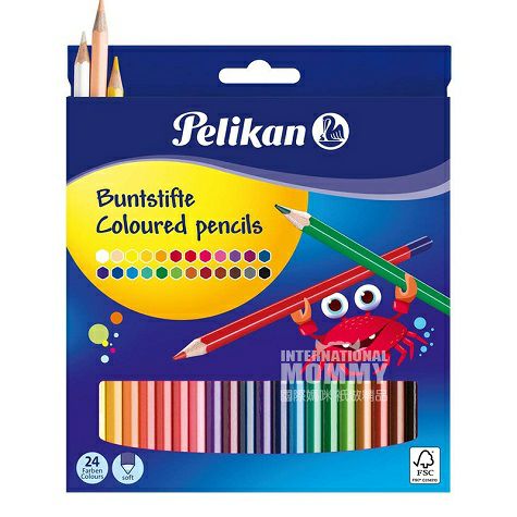 Pelikan독일 6 각형나무색연필 24 색해외판